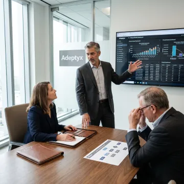 Consultants reviewing alternative investment data