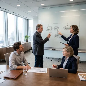 Consultants mapping an investment technology roadmap