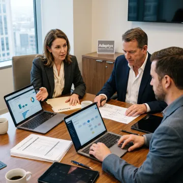 Consultants planning a financial AI initiative