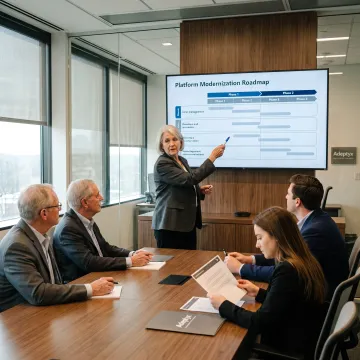Consultants planning an institutional investment platform roadmap