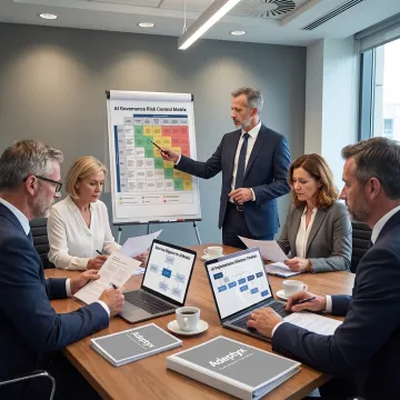 Consultants developing an AI governance roadmap