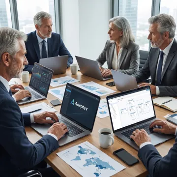 Consultants designing an integrated financial data platform