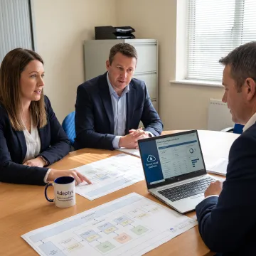 Consultants planning a financial data platform