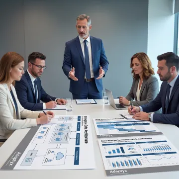 Consultant presenting financial planning roadmap