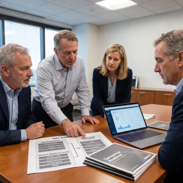 Consultants planning a financial data modernization roadmap