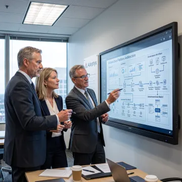 Consultants planning a financial data platform