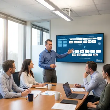 Consultant mapping a financial data platform