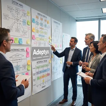 Financial services team planning systems integration