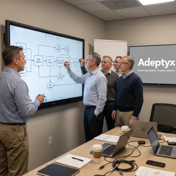 Consultants planning a financial data strategy