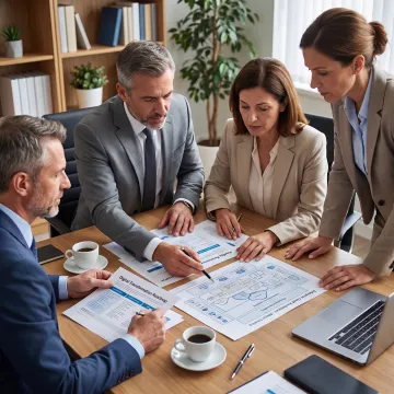 Consultants planning a financial technology transformation