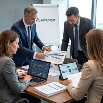 Consultants planning a financial technology transformation