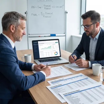 Consultants reviewing an enterprise software portfolio