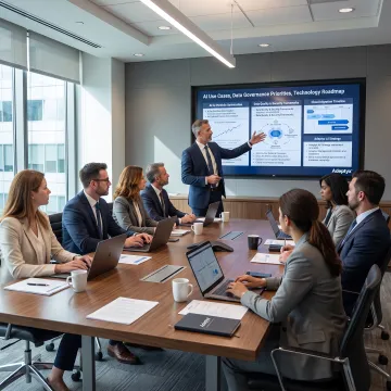 Consultants planning an AI strategy for investment operations