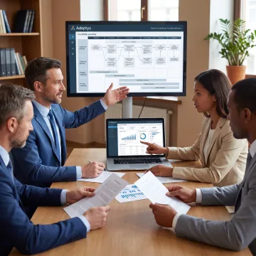 Consultants planning a financial services customer journey