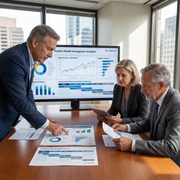 Consultants reviewing an investment strategy