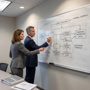 Consultants mapping financial reporting controls