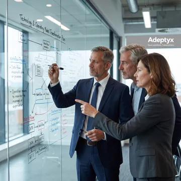 Consultants mapping an investment technology transformation plan
