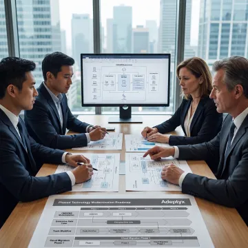 Consultants planning financial systems modernization