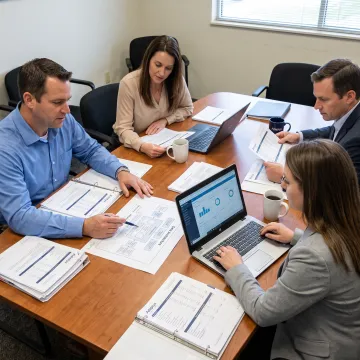 Consultants mapping a financial risk data strategy