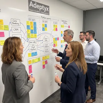 Consultants planning a financial technology roadmap