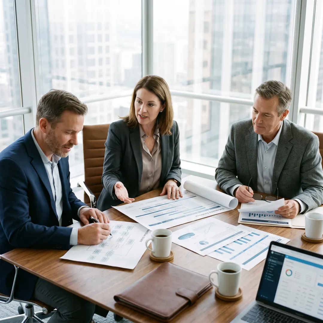 Consultants planning a financial technology roadmap
