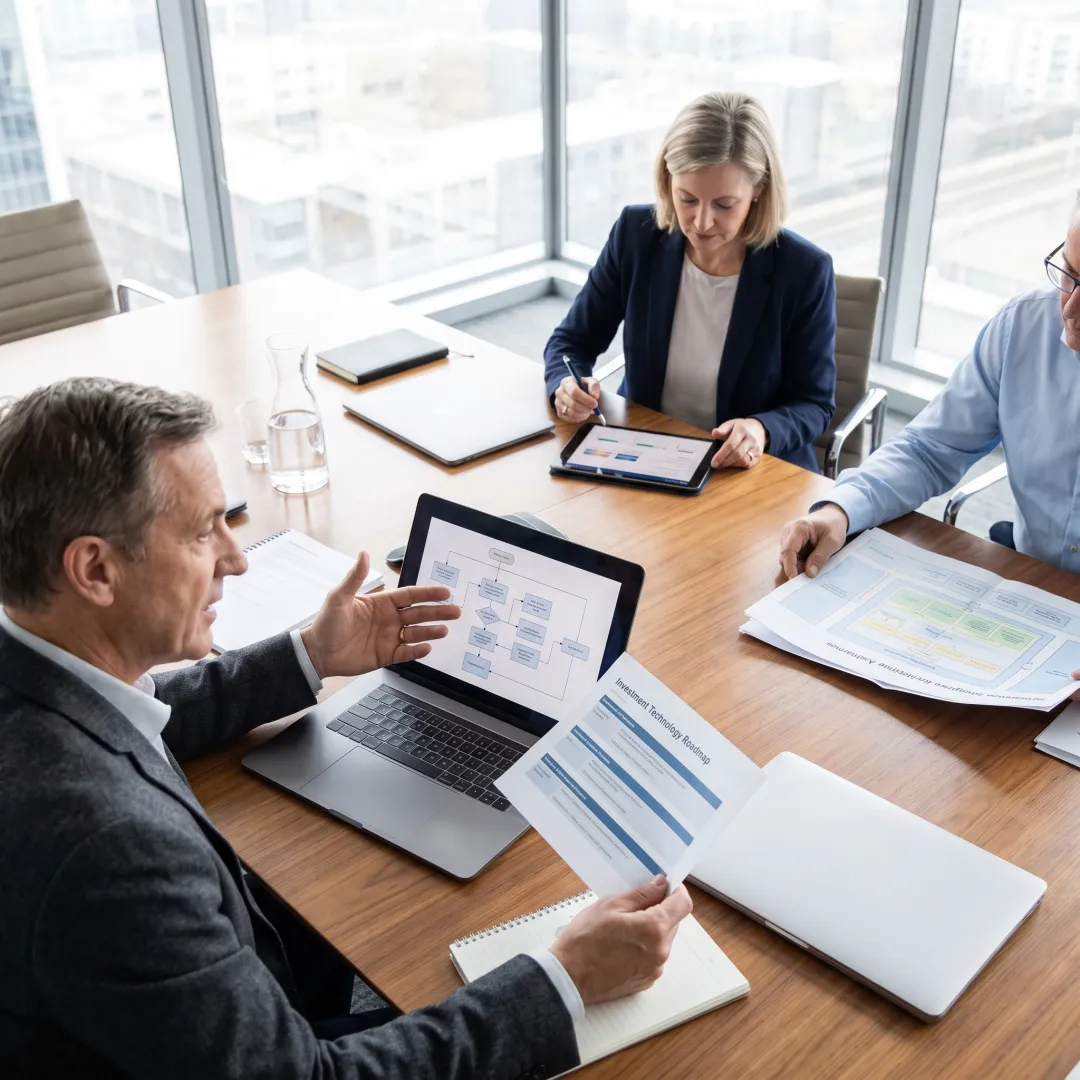 Consultants planning an enterprise technology roadmap