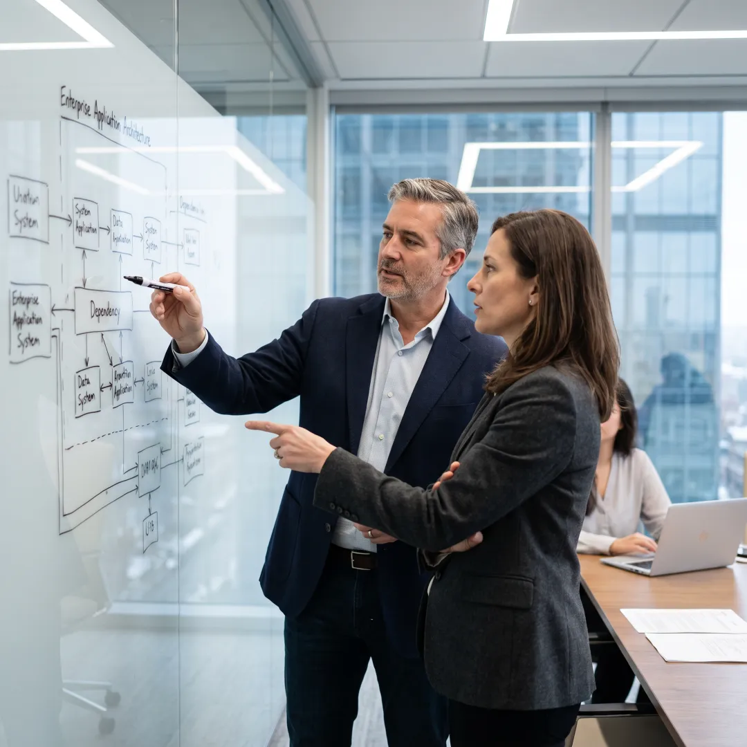 Team mapping enterprise software systems