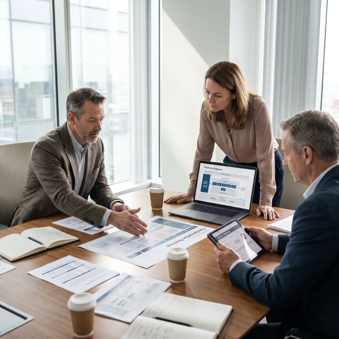 Consultants planning an investment technology strategy