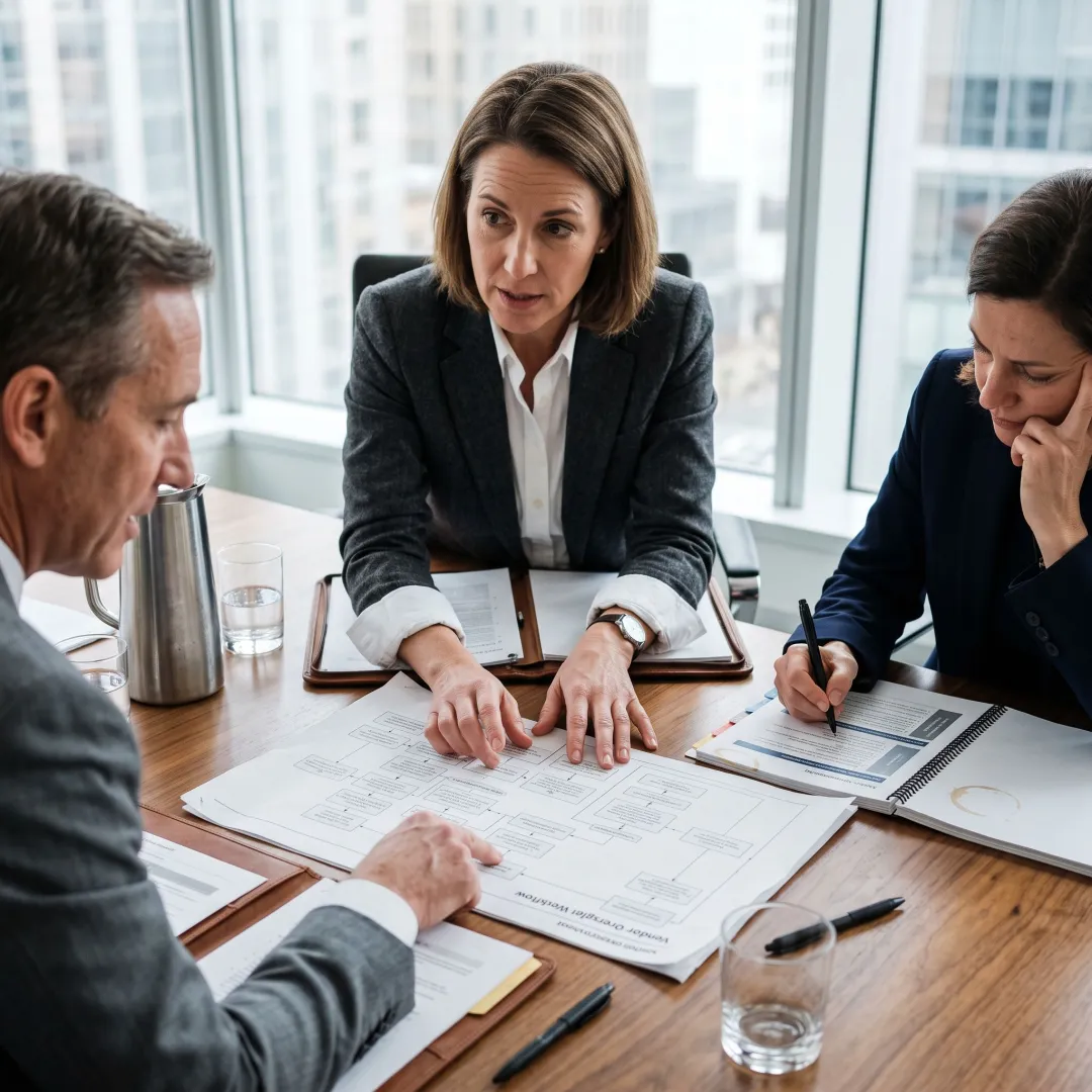 Team planning a vendor risk program