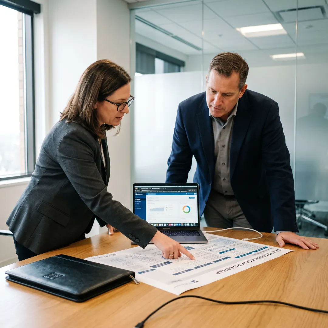 Team mapping a tax technology roadmap
