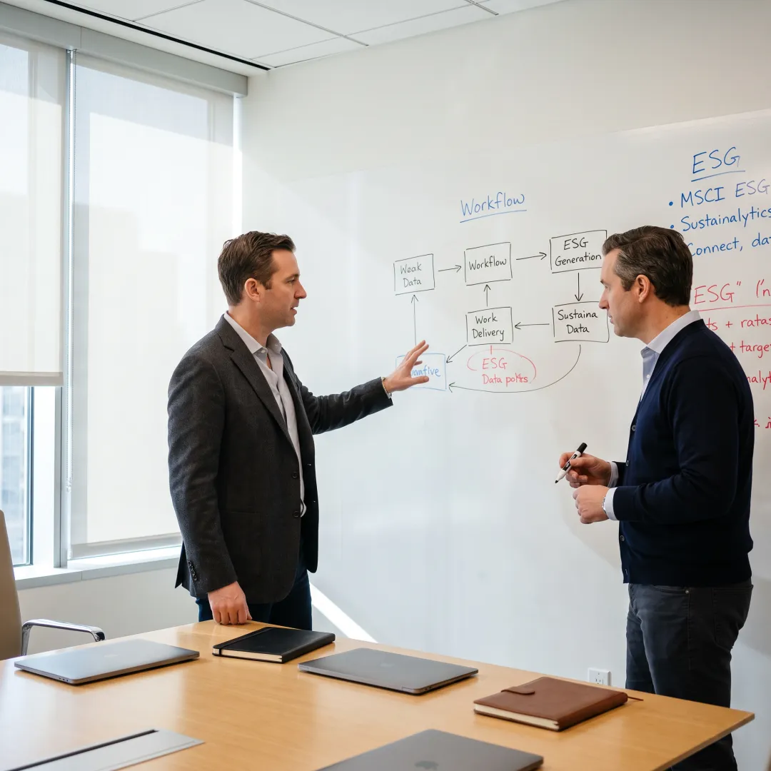 Team planning an ESG data strategy