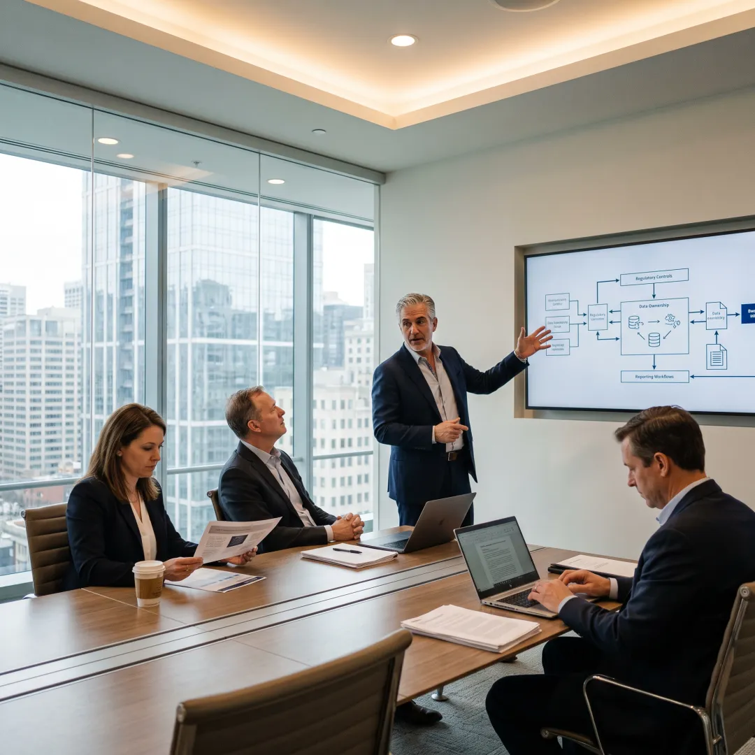 Consultant mapping financial compliance controls