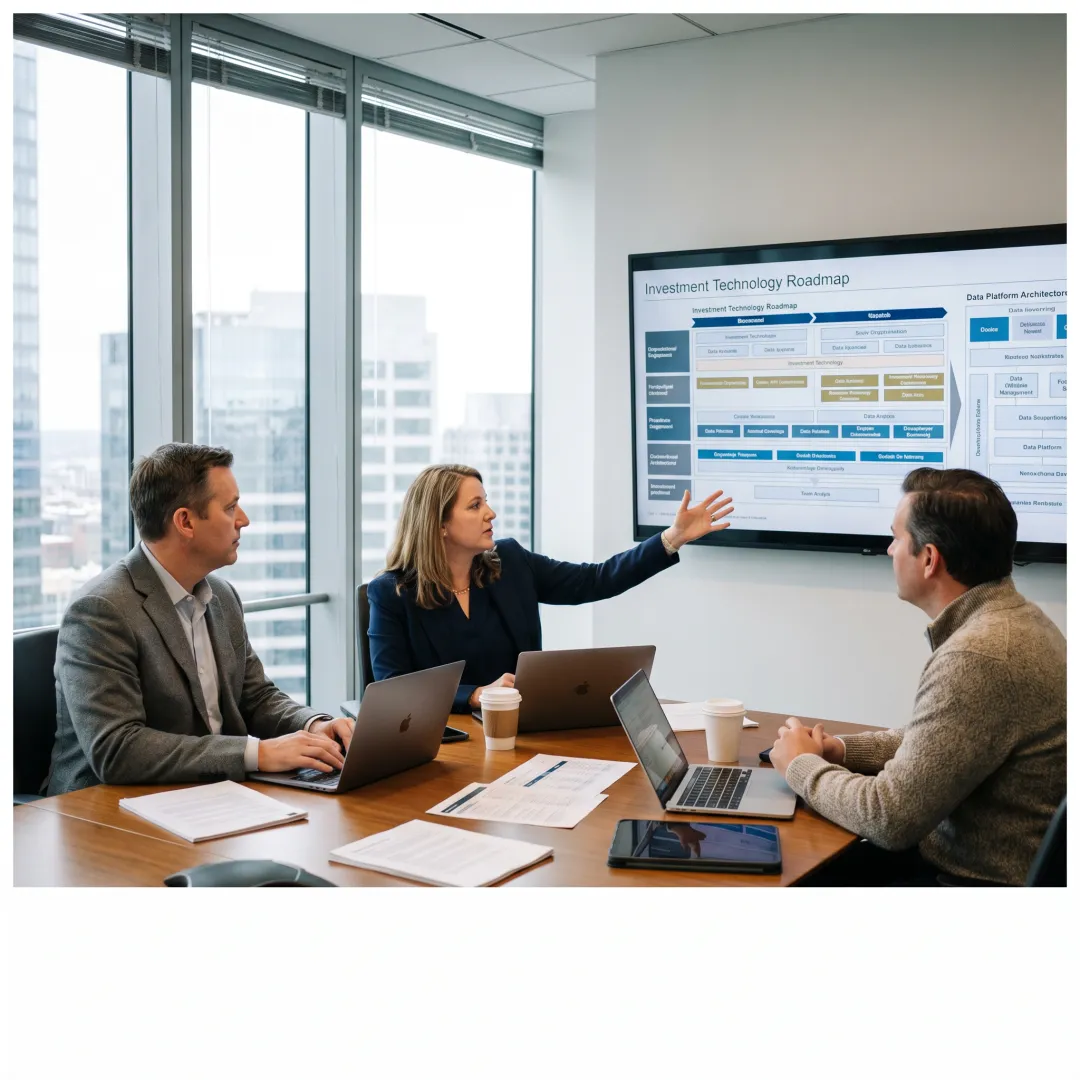 Consultants planning a financial technology roadmap
