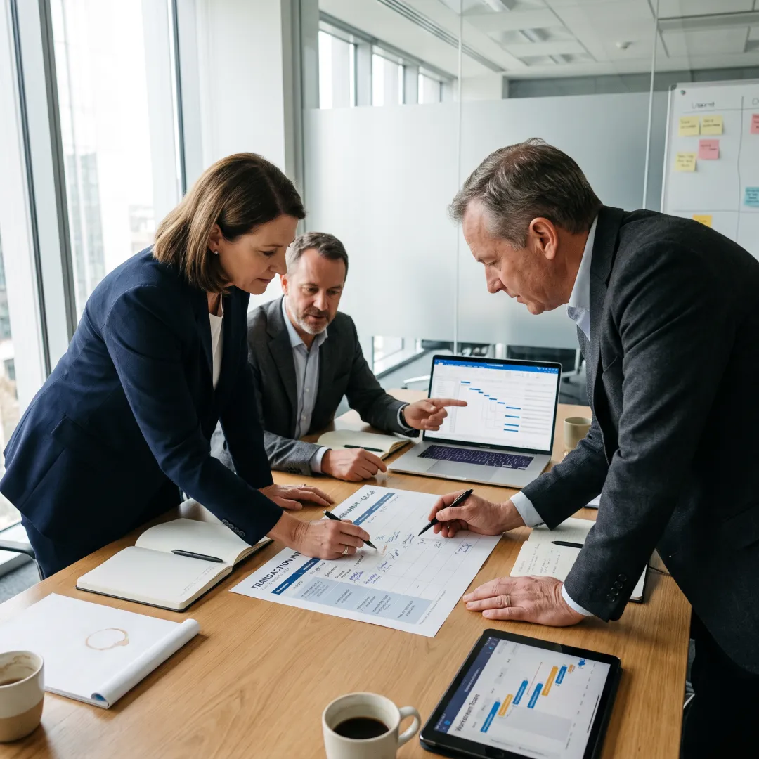 Consultants mapping transaction and technology priorities