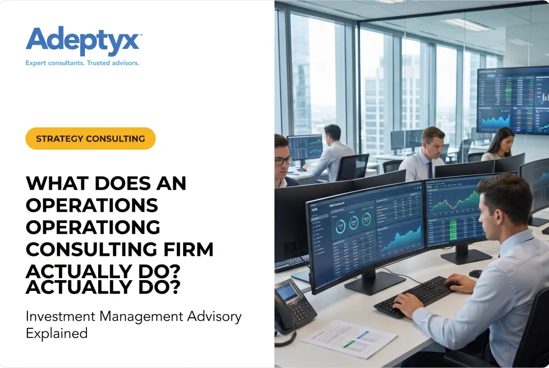 What Does an Operations Consulting Firm Actually Do?