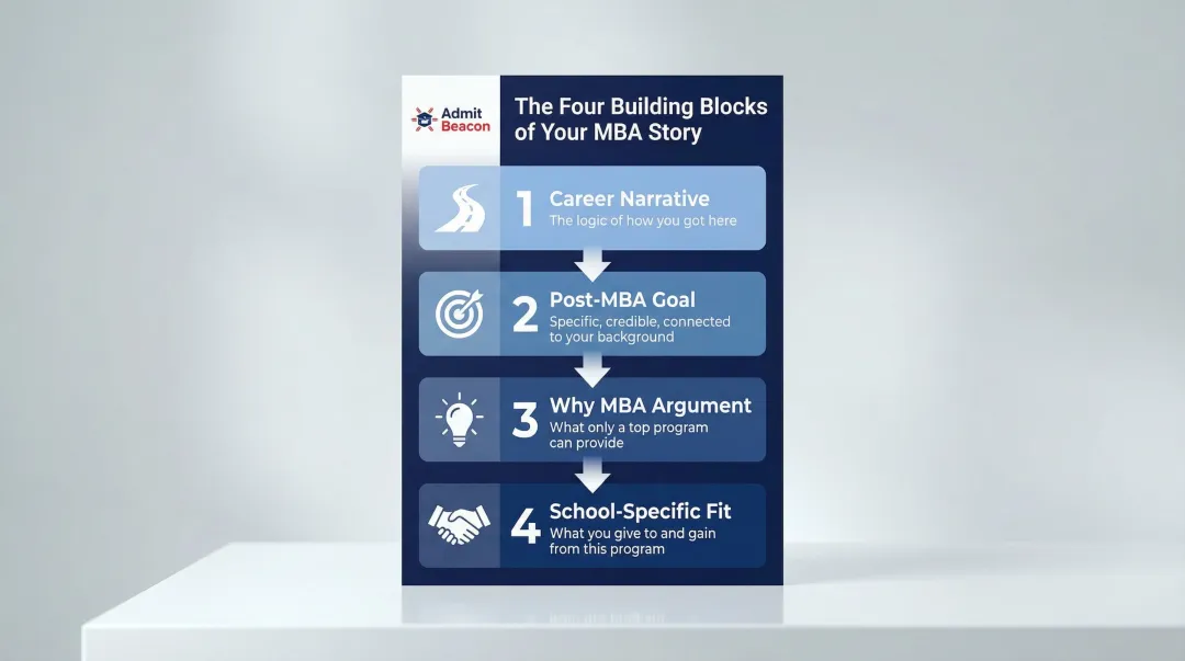 Four building blocks of a compelling MBA application story narrative framework