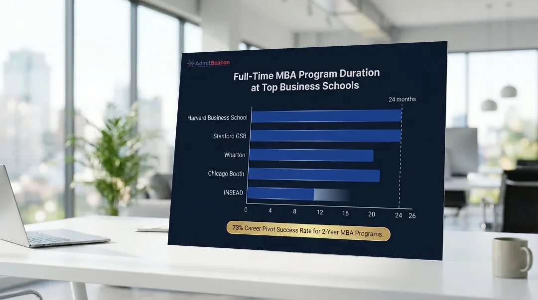Full-time MBA program comparison timeline across top business schools
