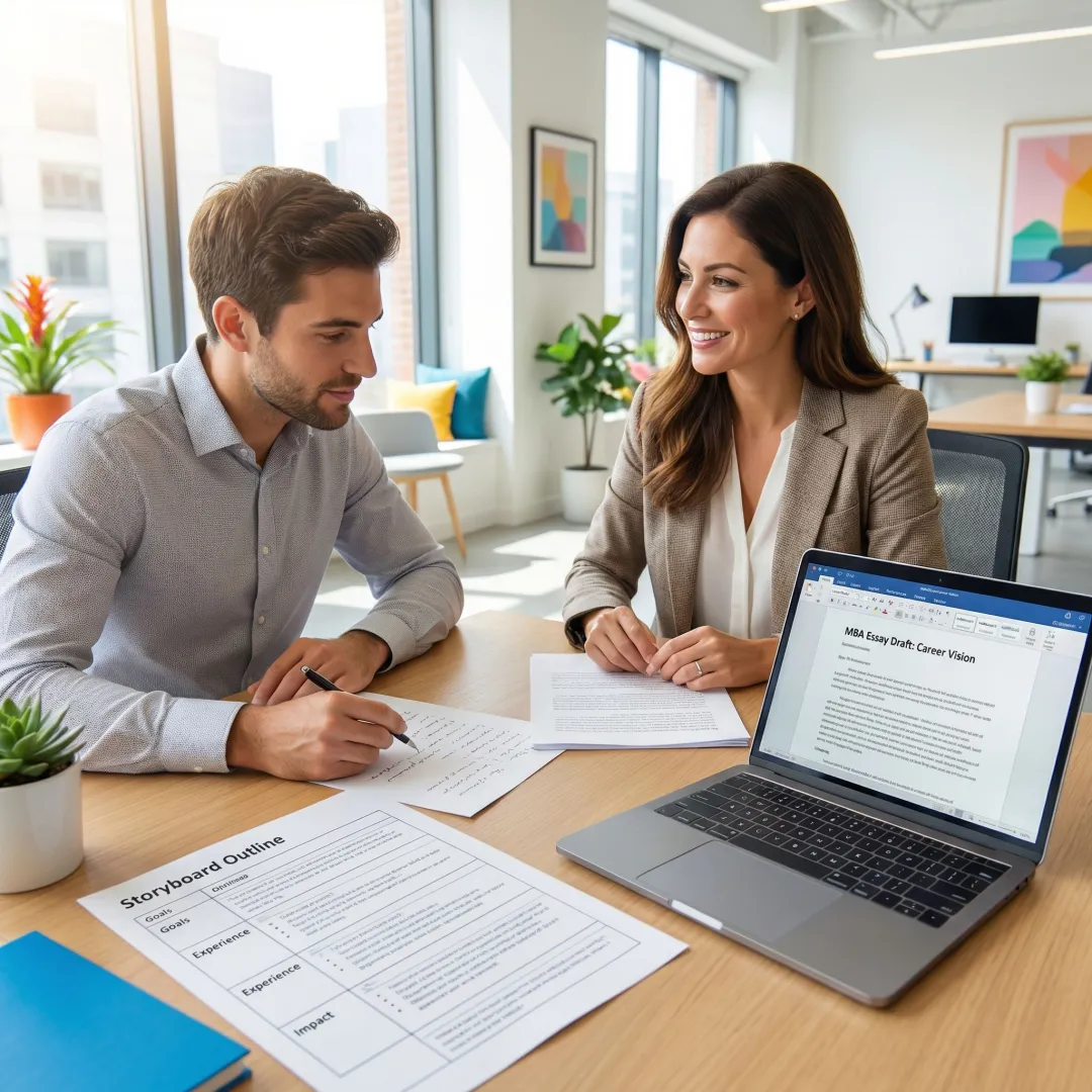 Step-by-step MBA essay brainstorming and drafting process