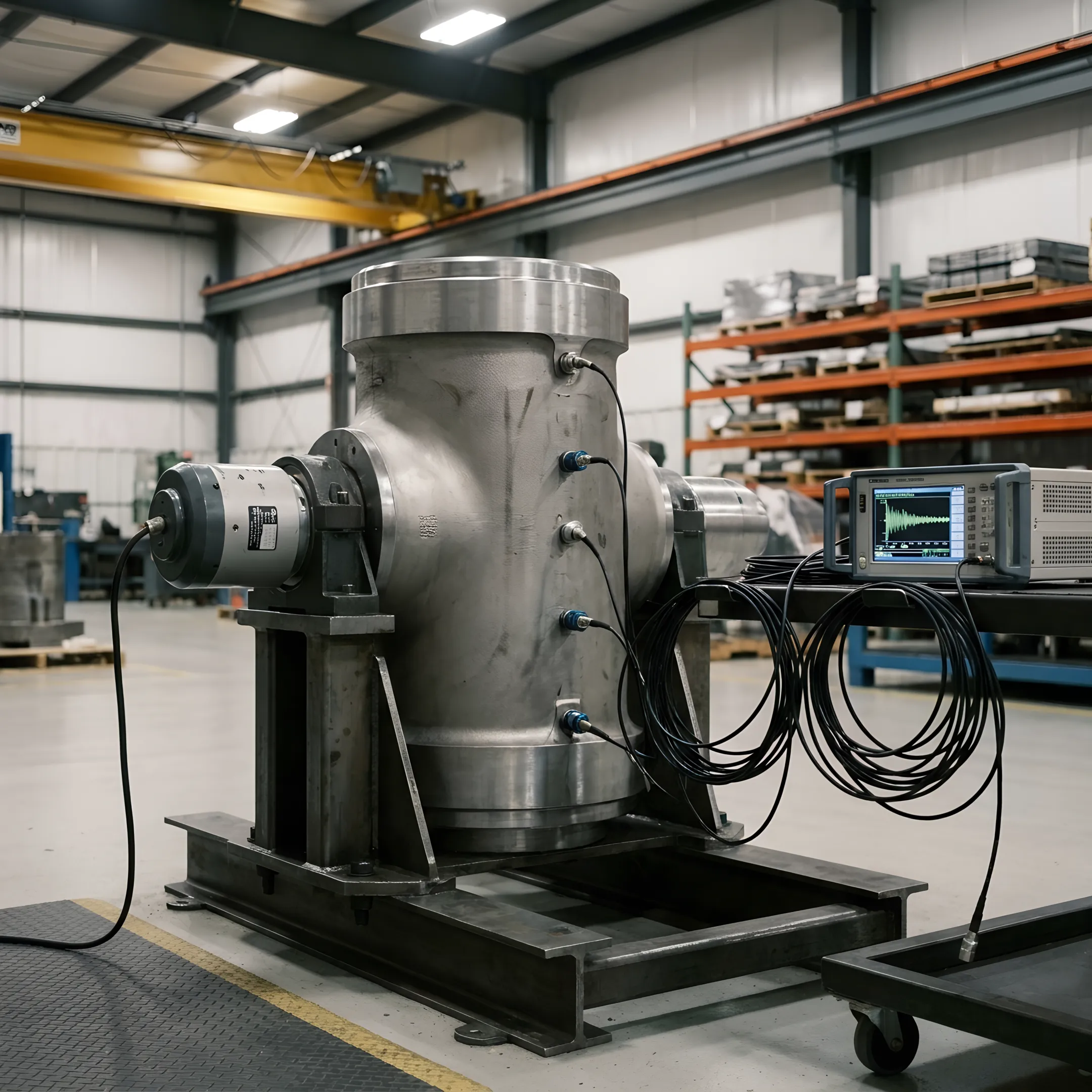 Machined steel component prepared for vibration treatment