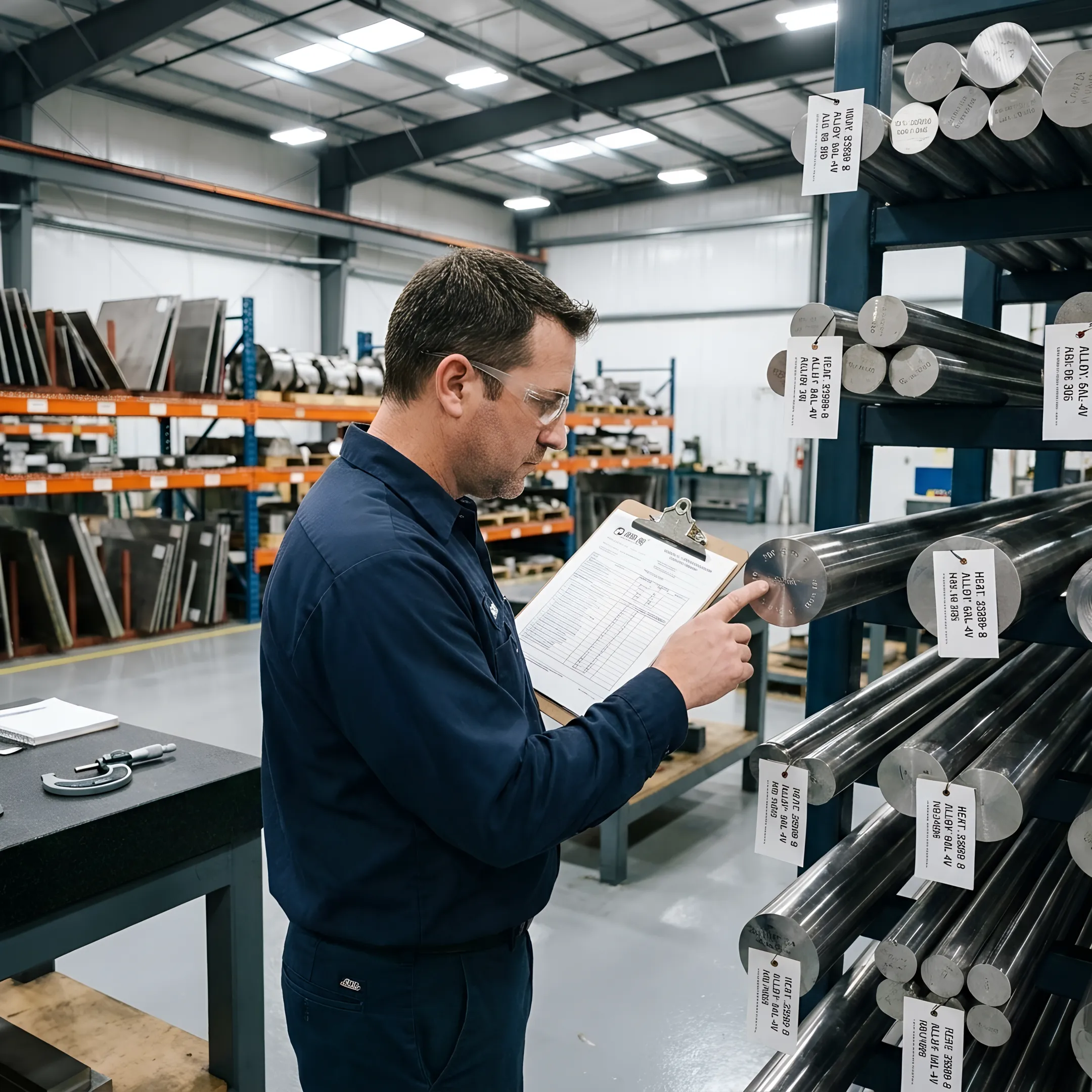 Metal material verification documentation
