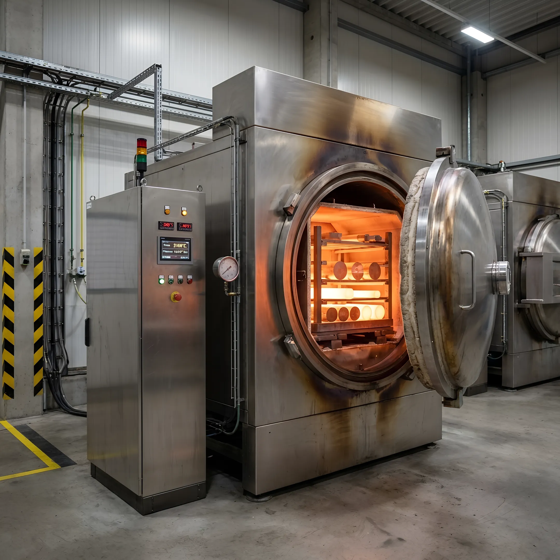 Aerospace alloy component undergoing controlled heat treatment