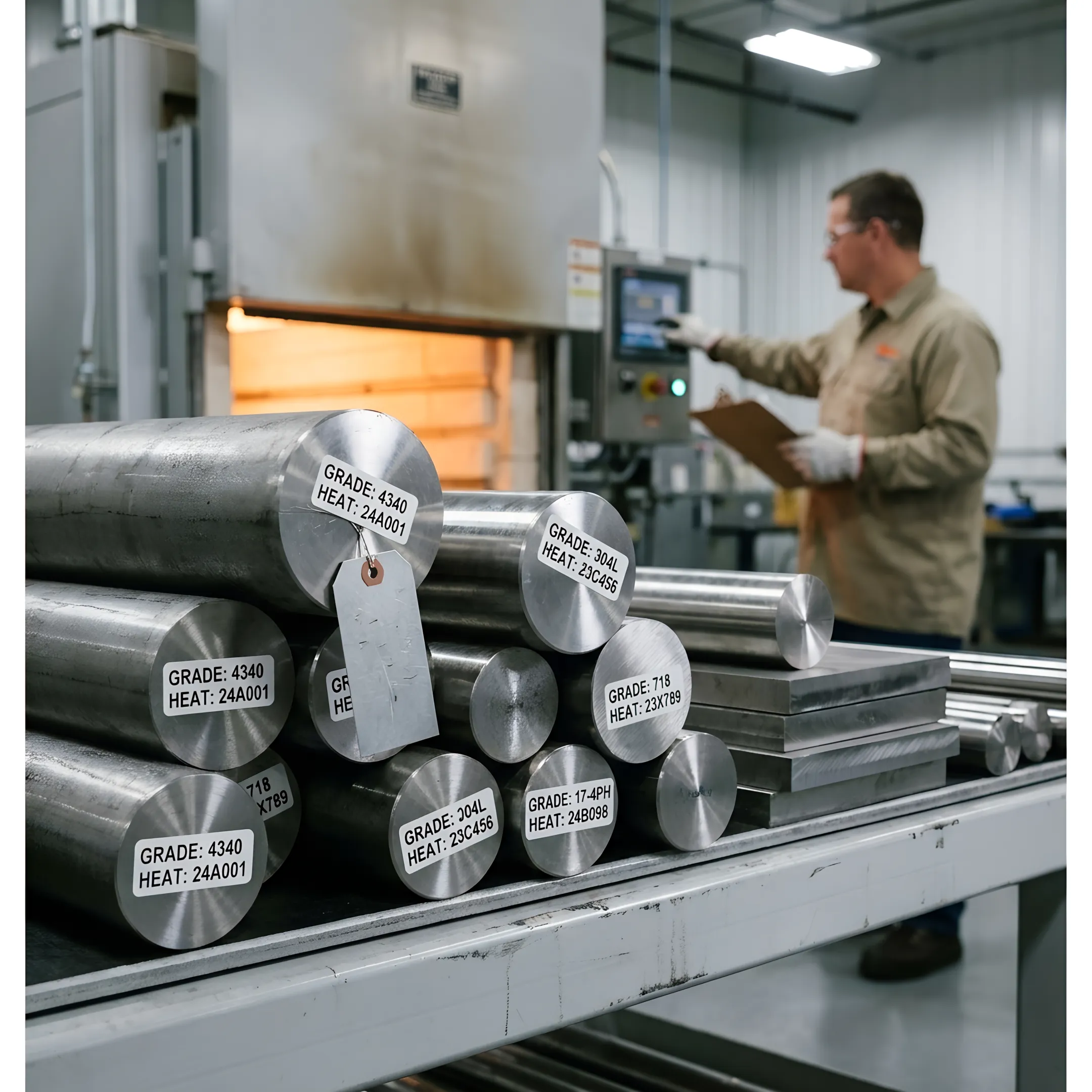 Alloy metal parts prepared for heat treatment