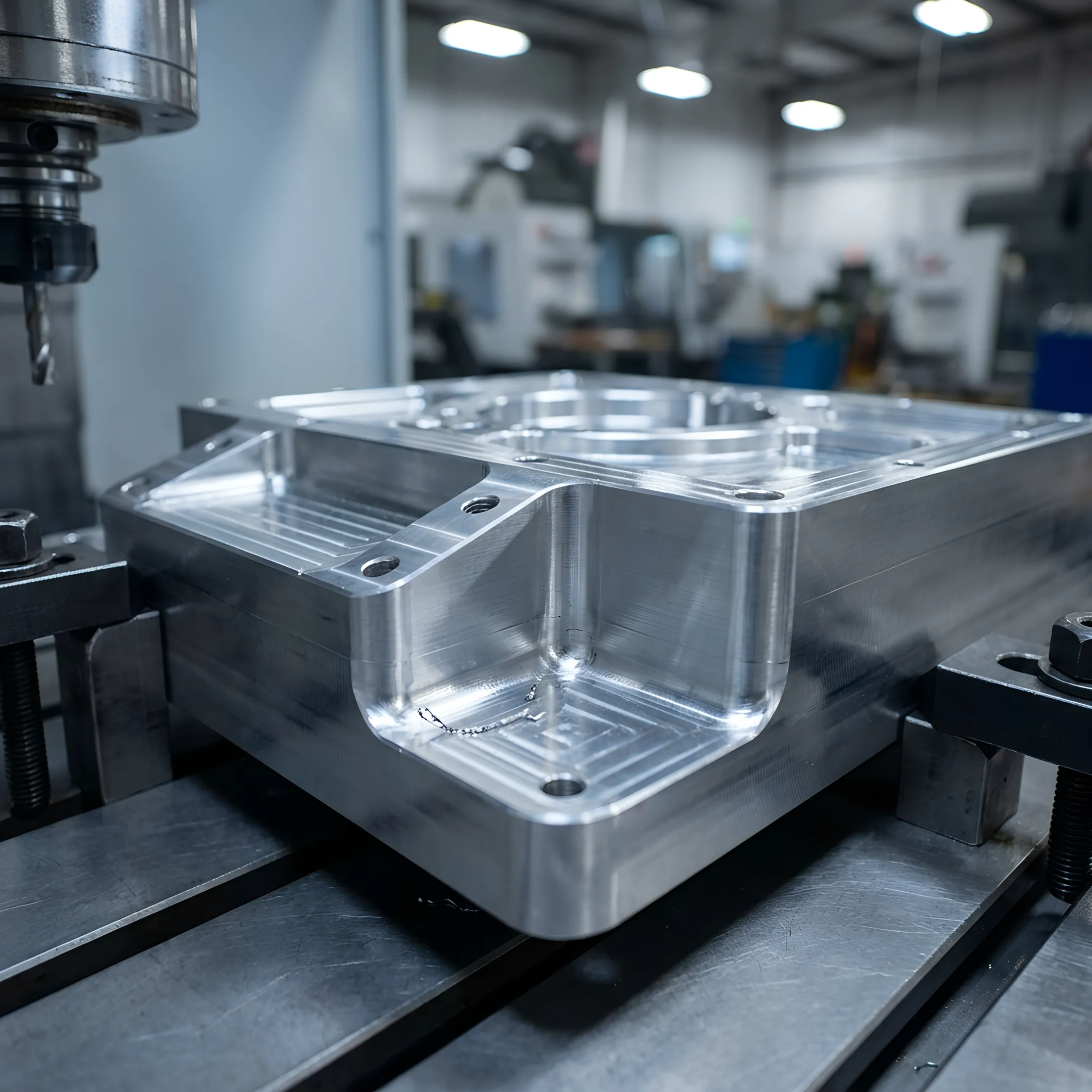Large machined alloy component