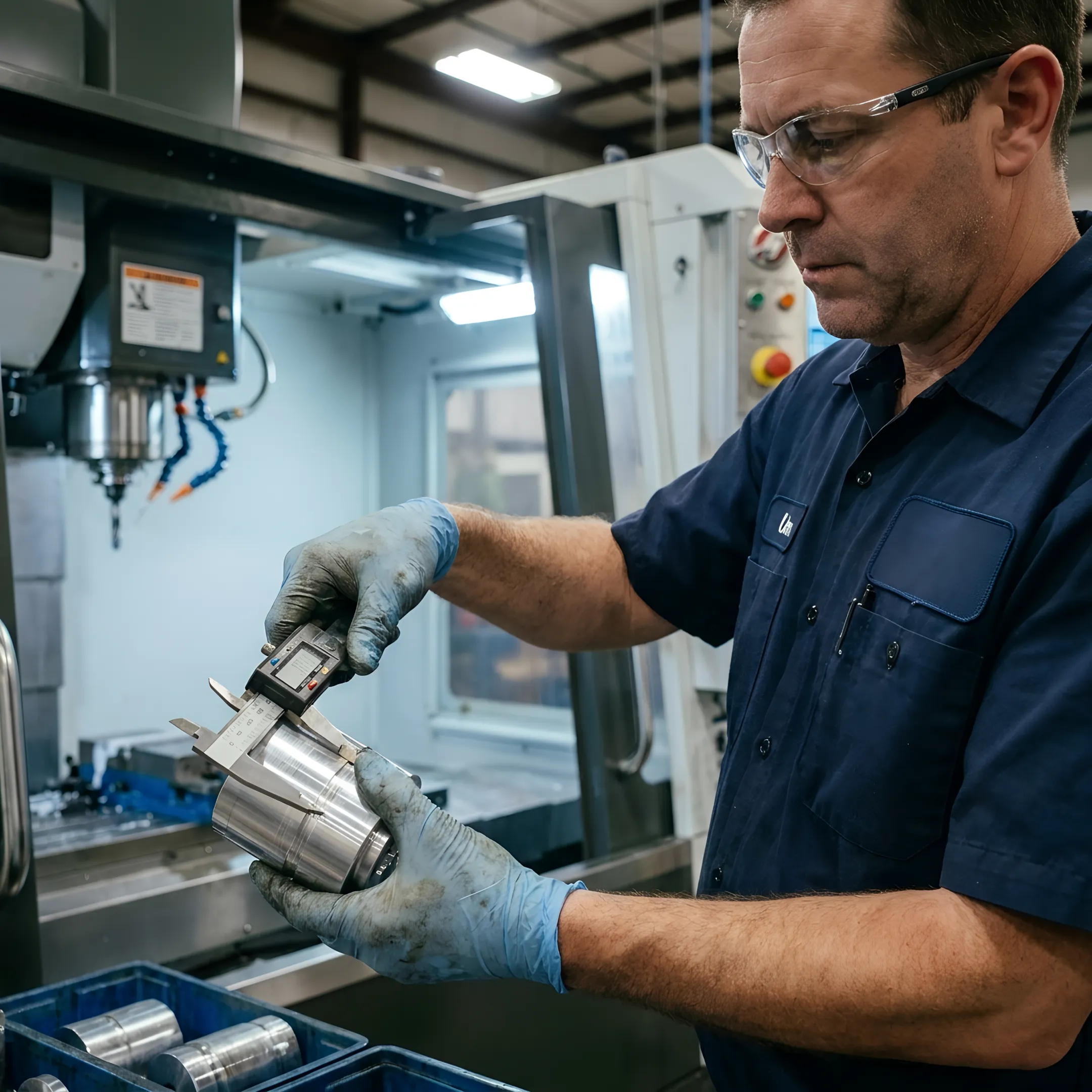 Precision-machined aerospace metal component