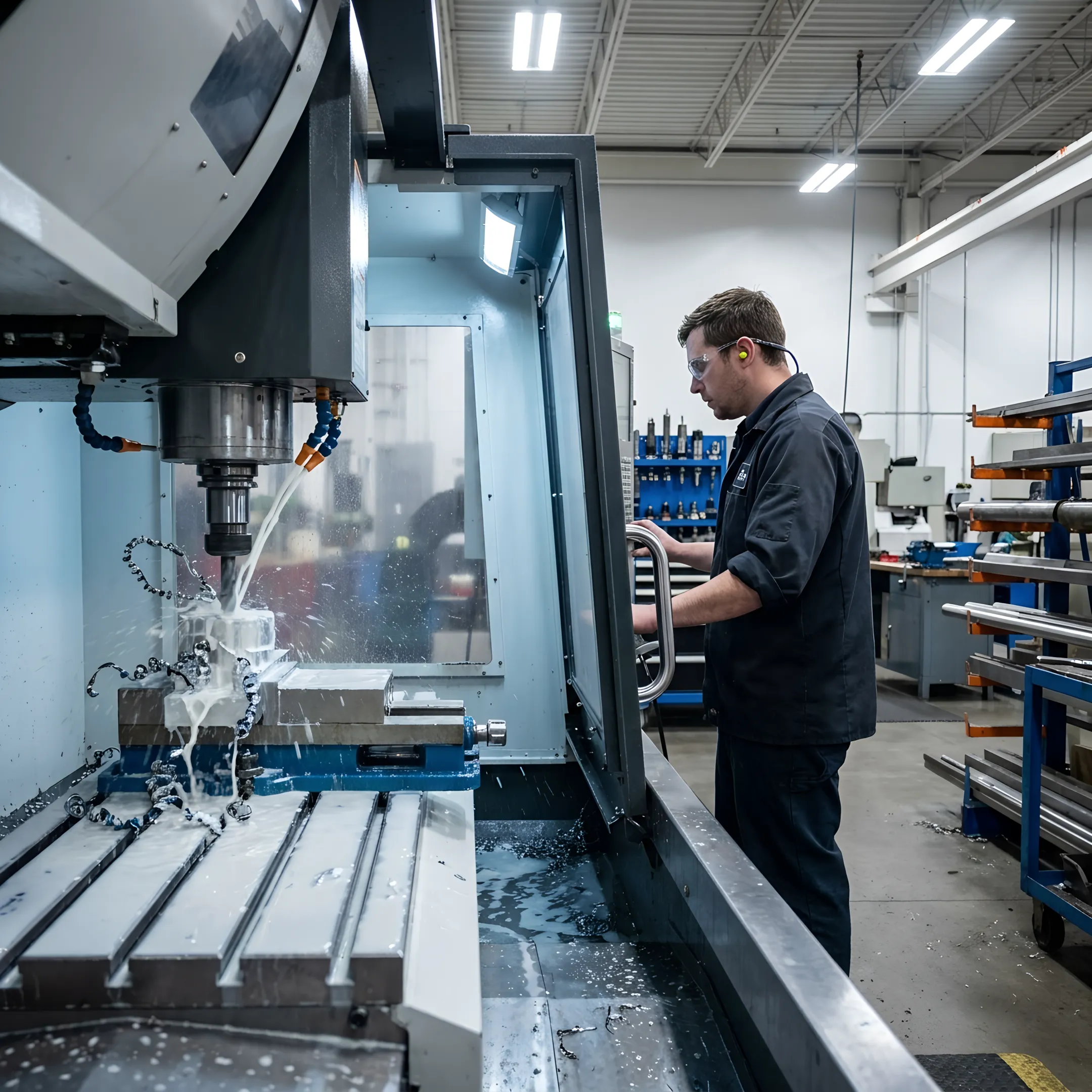 Precision CNC machining of a defense-grade metal component