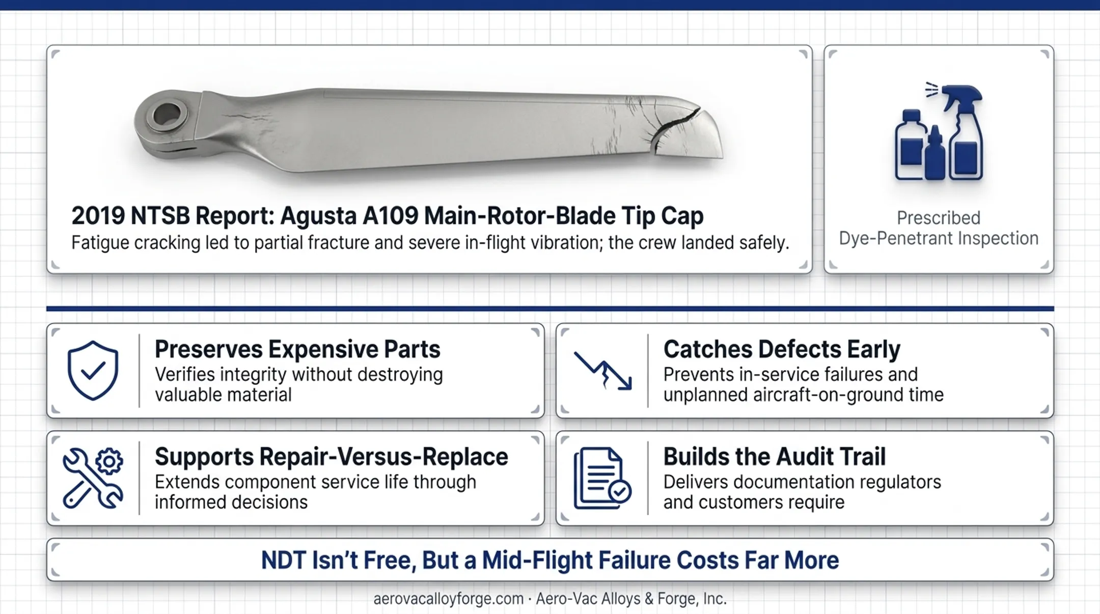 Cost safety and compliance benefits of aircraft non-destructive testing