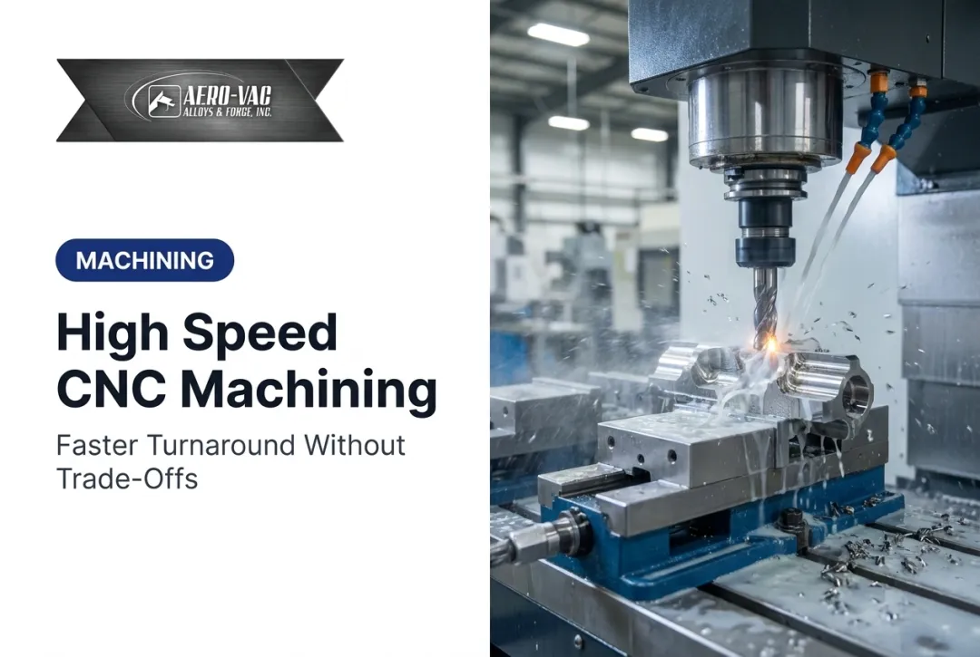 High Speed CNC Machining: Faster Turnaround Without Trade-Offs