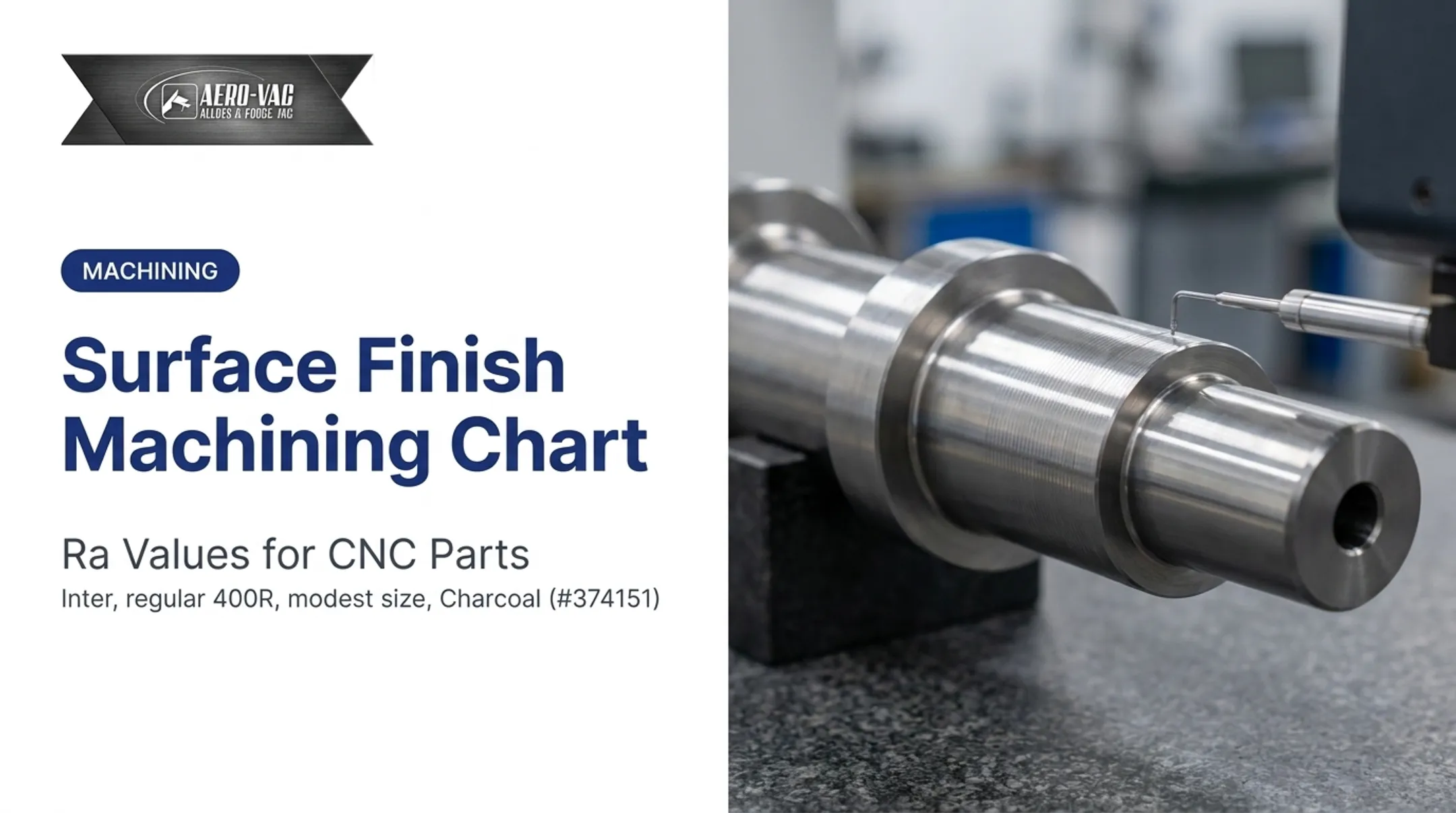Surface Finish Machining Chart