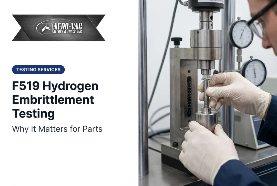 F519 Hydrogen Embrittlement Testing: Why It Matters for Parts