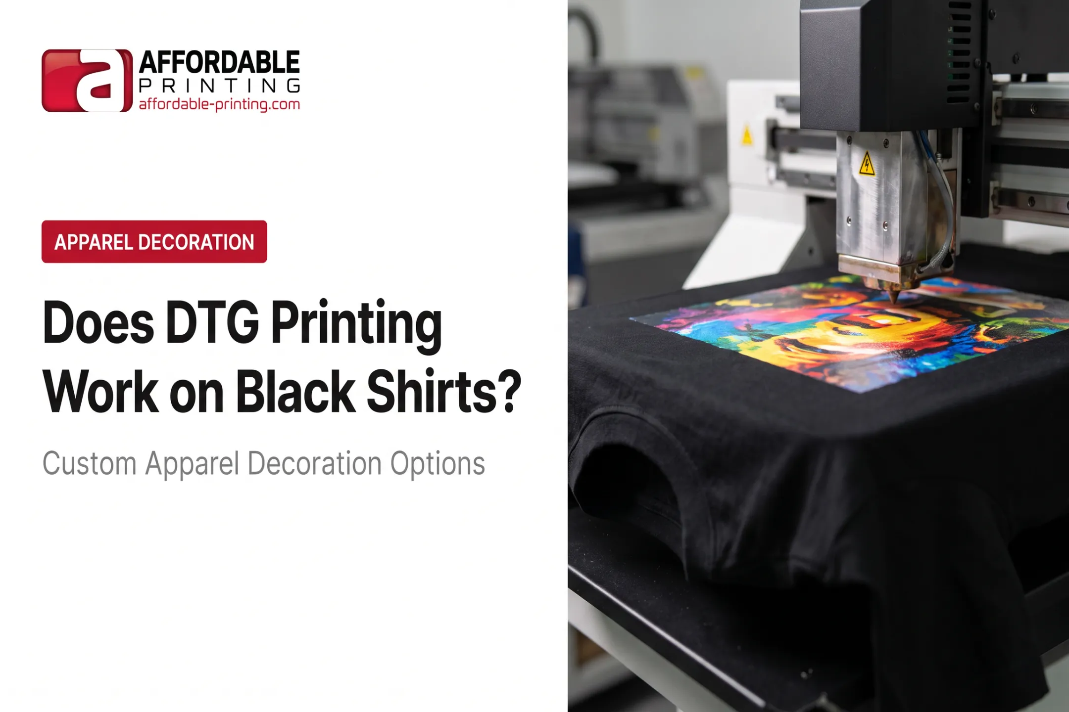 Does DTG Printing Work on Black Shirts?